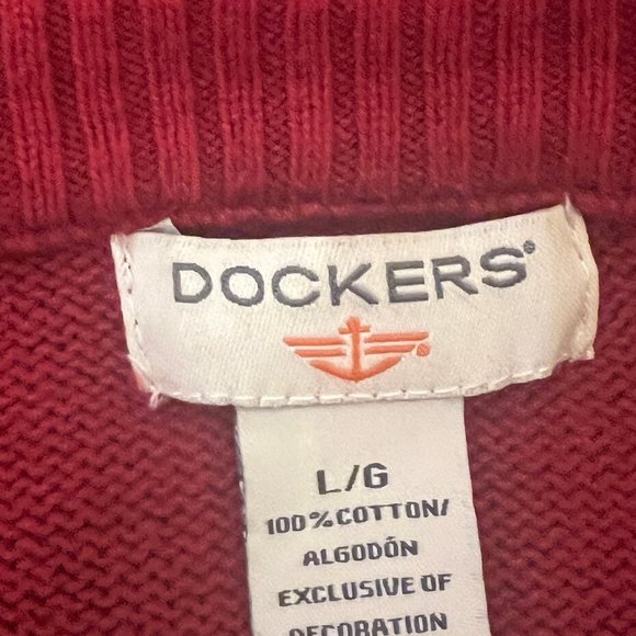 DOCKERS Polar Bear Christmas Sweater Size Large - Picture 4 of 6